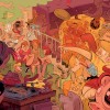House Party illustration for Australian People Magazine